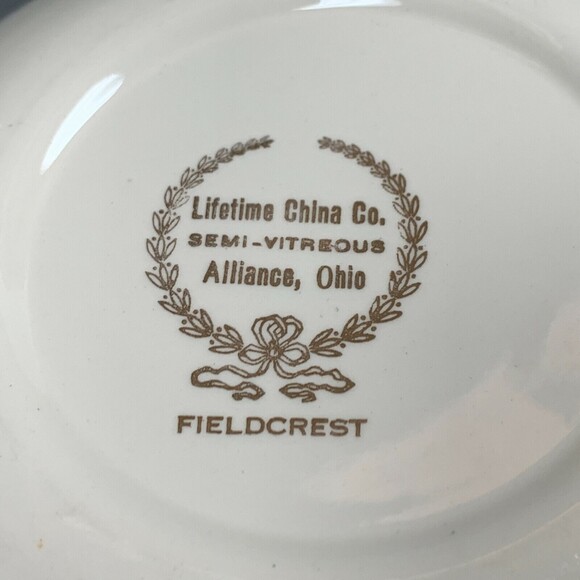 Lifetime China Co Fieldcrest Vegetable Serving Bowls Semi-Vitreous Lot of 2 - Picture 9 of 11